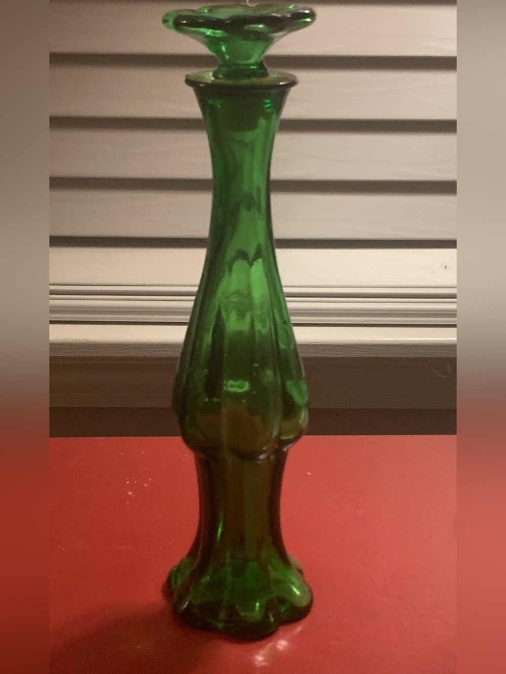 Vintage Avon Emerald Bud Vase Bottle